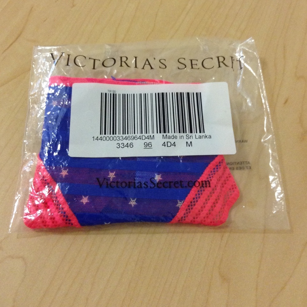 Americana, Medium, NEW! Mesh Thong Panty